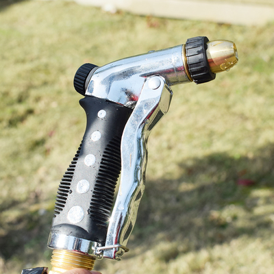 4 Bar Metal Hose Spray Gun , Garden Hose Nozzle Sprayer Single Pattern