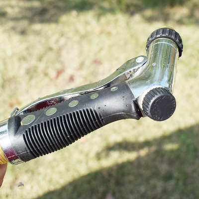 4 Bar Metal Hose Spray Gun , Garden Hose Nozzle Sprayer Single Pattern