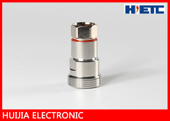 Nickel Plated Coaxial Cable Adapter , 1/2&quot; Feeder Cable Connector